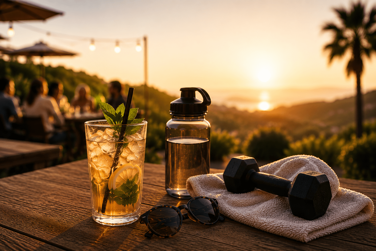 Een avond op het terras en de volgende dag sporten: waar moet je op letten?